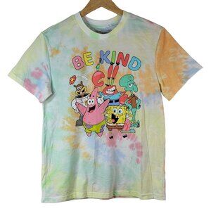 Nickelodeon Spongebob Squarepants T Shirt XS Short Sleeves Crew Be Kind Tie Dye